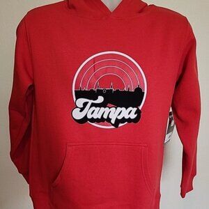 Red UT University of Tampa Hoodie Size Youth Large New MSRP $44.98